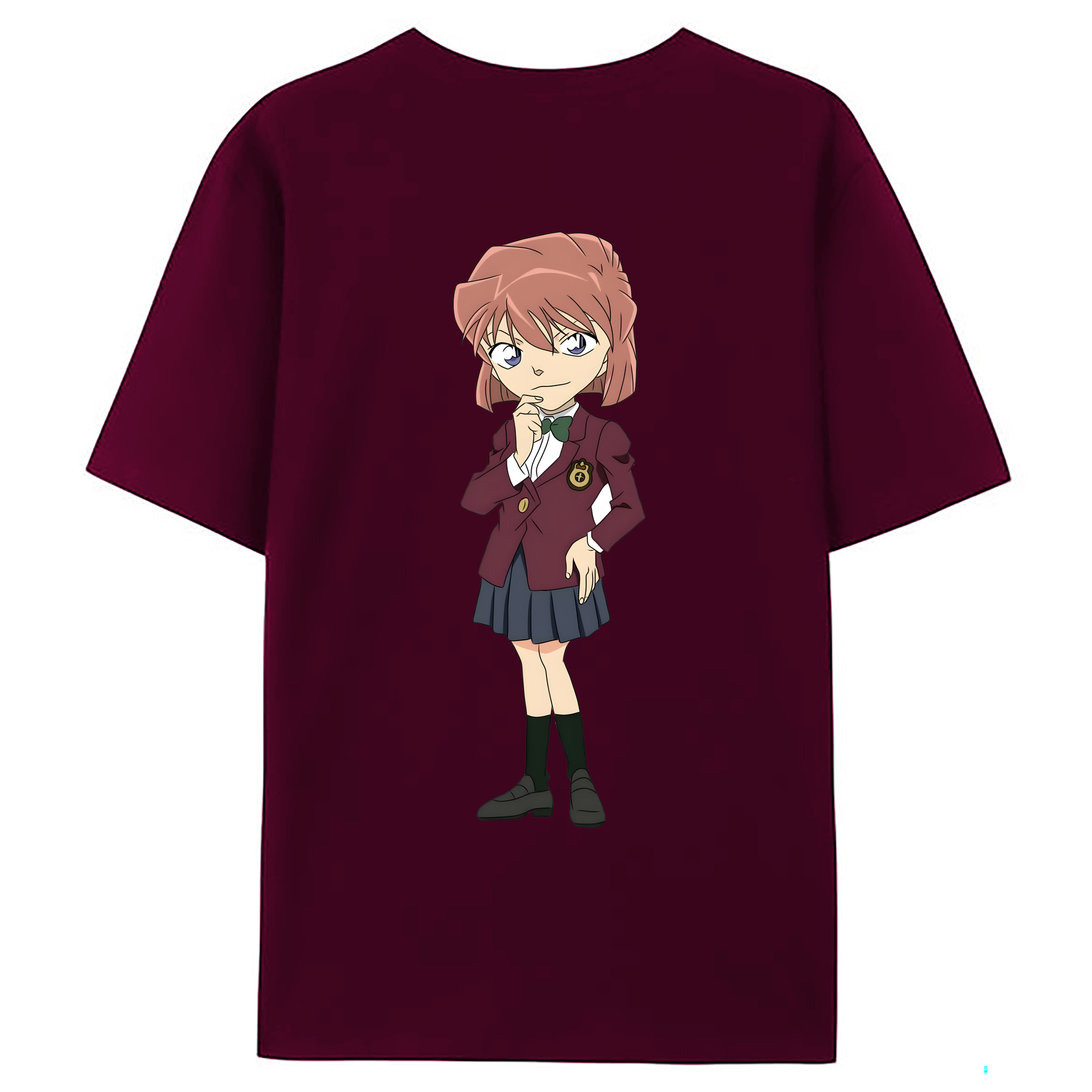 （画像用） 名探偵コナン 灰原 哀 はいばら あい Detective Conan Anita Hailey、Vi Graythorn Haibara Ai レディース半袖Tシャツ(バックプリント)